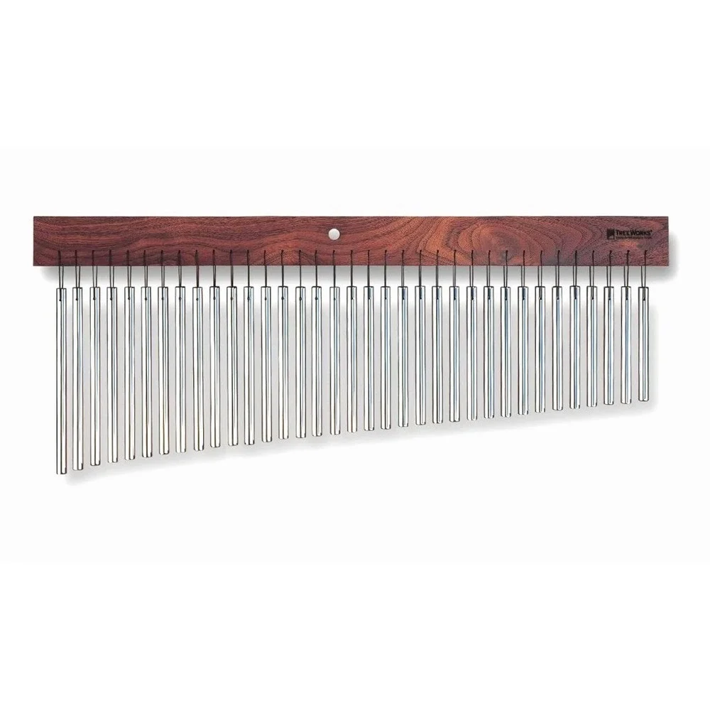 TreeWorks Handcrafted Sgl Row 35 Bar Chimes Percussion Instrument, Bar Mount NIB